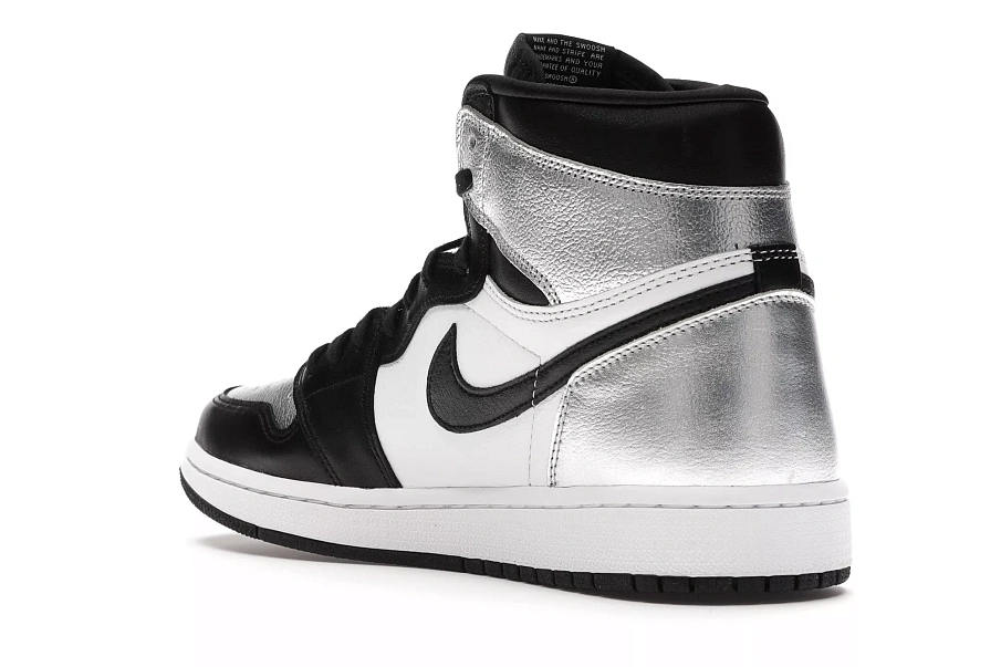 Фото № 6 с приближением к товару «‎ Jordan 1 Retro High Silver Toe  »