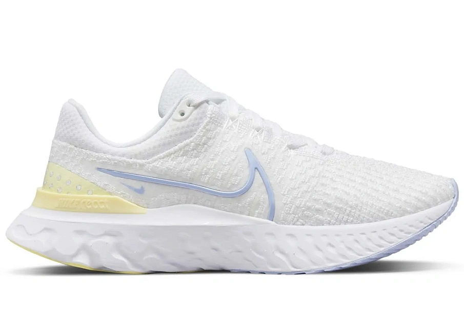 Фото № 1 с приближением к товару «‎Nike React Infinity Run Flyknit 3 White Violet Citron Tint »