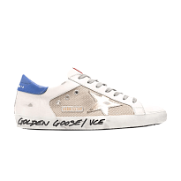 Фото № 1 с приближением к товару «‎Golden Goose Superstar Double Quarter Milk Gold Blue»