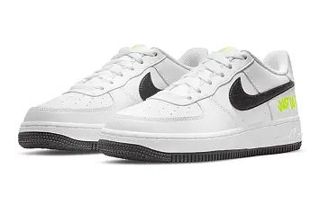 Nike Air Force 1 Low GS 'Just Do It - White Volt' - 4