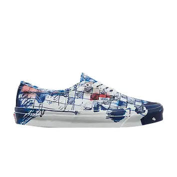 Connor Tingley x Vans OG Authentic LX Checkerboard - White Blue - 1