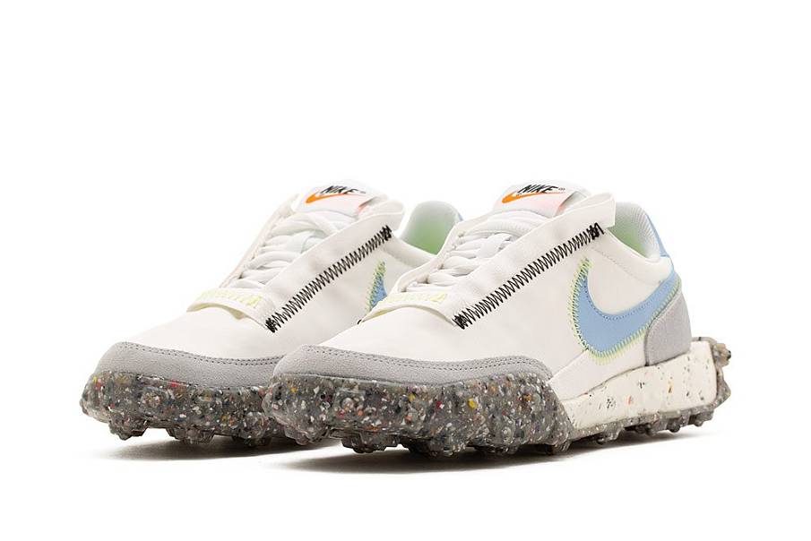 Фото № 3 с приближением к товару «‎Nike Waffle Racer Crater WMNS WhiteGreyBlue»