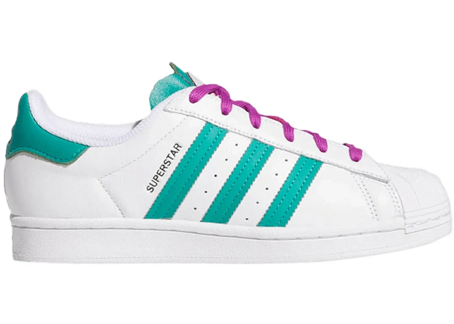 Фото № 1 с приближением к товару «‎adidas Superstar White Glory Green »