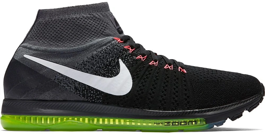 Фото № 1 с приближением к товару «‎Nike Zoom All Out Flyknit Black White Volt »