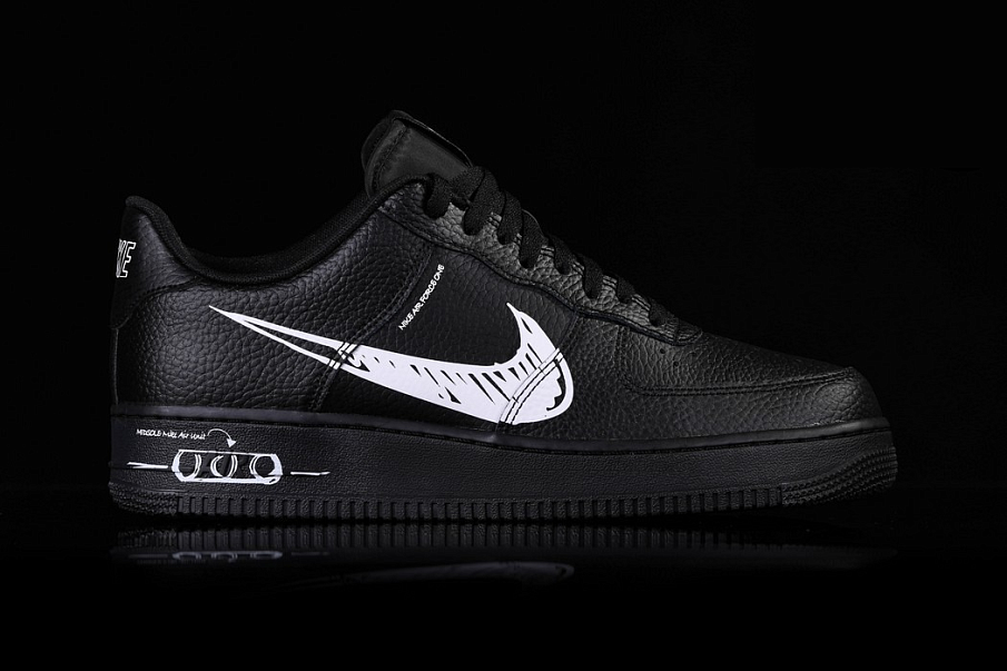 Фото № 2 с приближением к товару «‎ Nike Air Force 1 Low Skate shoes Black»