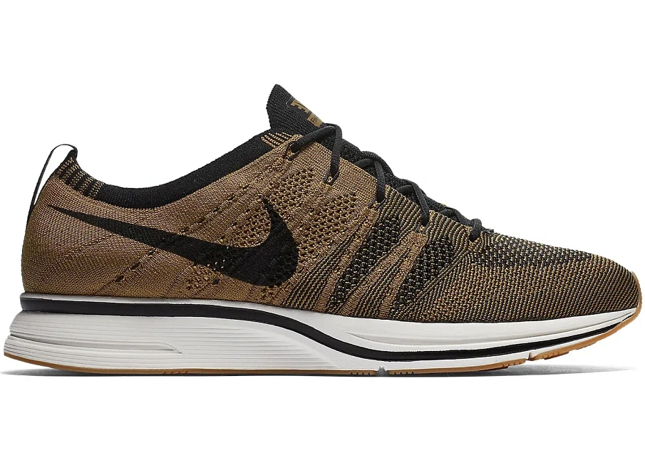 Фото № 1 с приближением к товару «‎Nike Flyknit Trainer Golden Beige»
