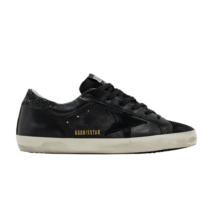 Фото № 1 с приближением к товару «‎Golden Goose Women's Superstar Black Glitter Heel»