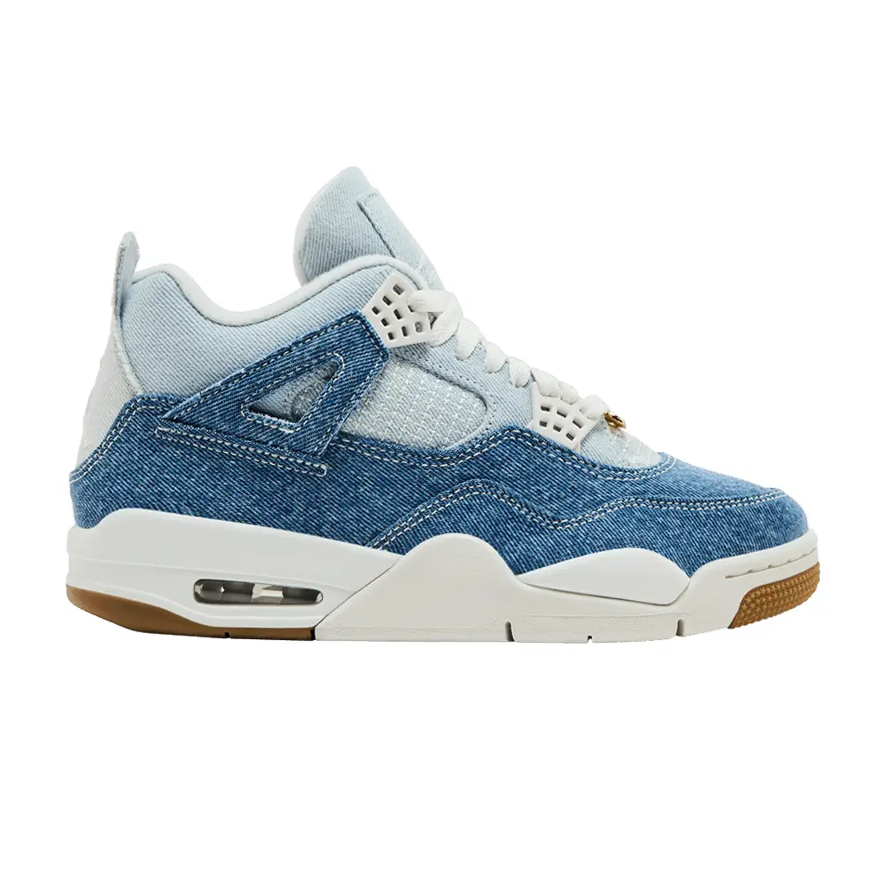 Women's Air Jordan 4 Retro TEX Worn Blue Denim - 1