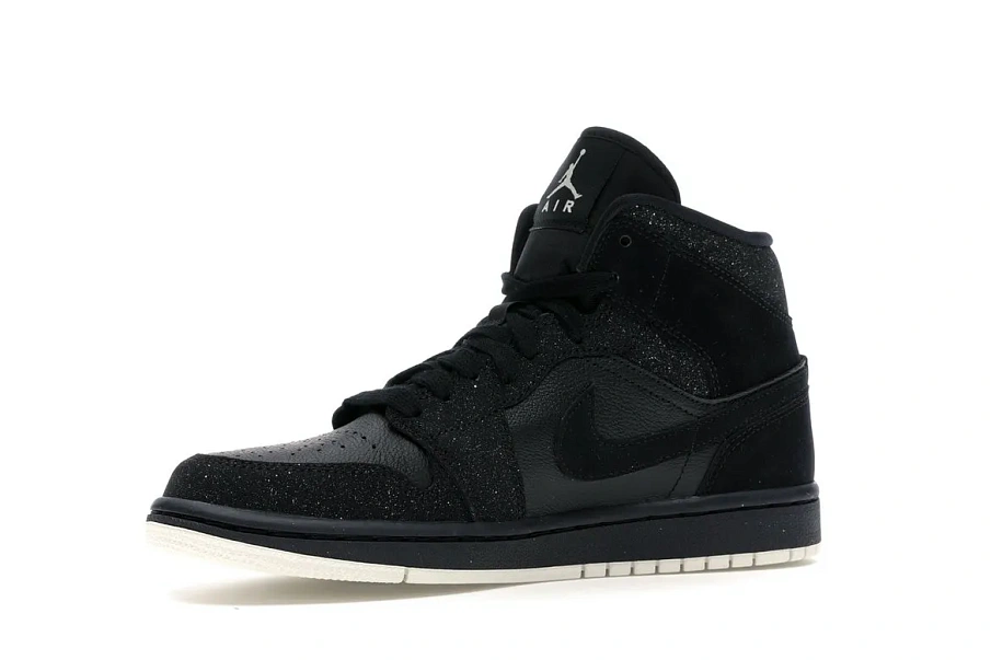 Фото № 3 с приближением к товару «‎Jordan 1 Mid Glitter Black »