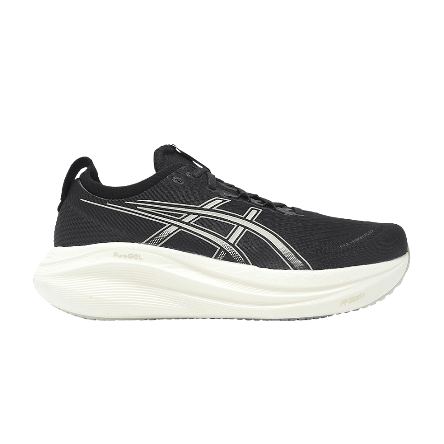 Фото № 1 с приближением к товару «‎ASICS Gel Nimbus 27 Extra Wide Black Lake Grey»