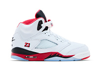 Фото № 2 с приближением к товару «‎Air Jordan 5 Retro GS Fire Red 2025»