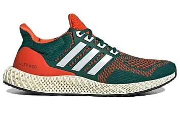 adidas Ultra 4D "Miami" Running Shoes GreenOrange - 2