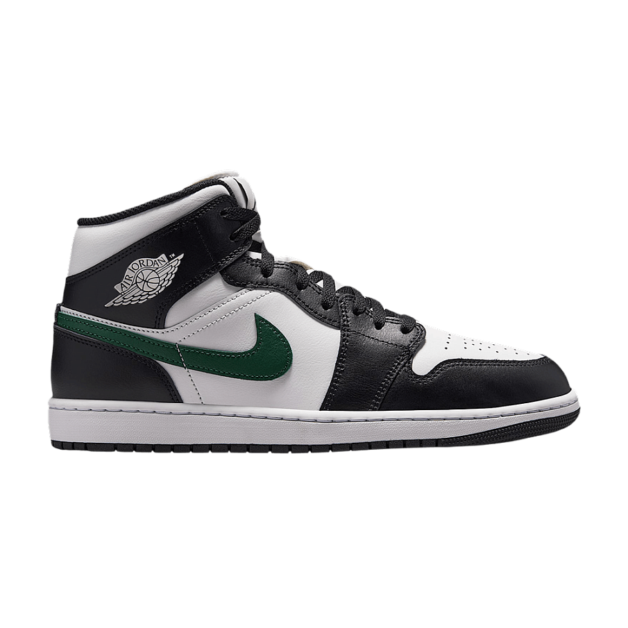 Фото № 1 с приближением к товару «‎Air Jordan 1 Mid Black Gorge Green Summit White»
