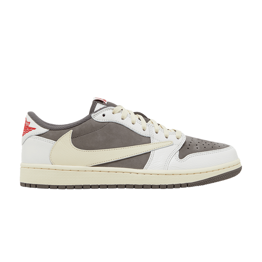 Фото № 1 с приближением к товару «‎Travis Scott x Air Jordan 1 Retro Low OG Reverse Mocha Sample»