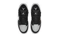 Фото № 4 с приближением к товару «‎Nike Air Jordan 1 Low (GS) Vintage basketball shoes Shadow Toe Light Smoke GreyBlackWhite»