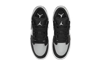 Nike Air Jordan 1 Low (GS) Vintage basketball shoes Shadow Toe Light Smoke GreyBlackWhite - 7