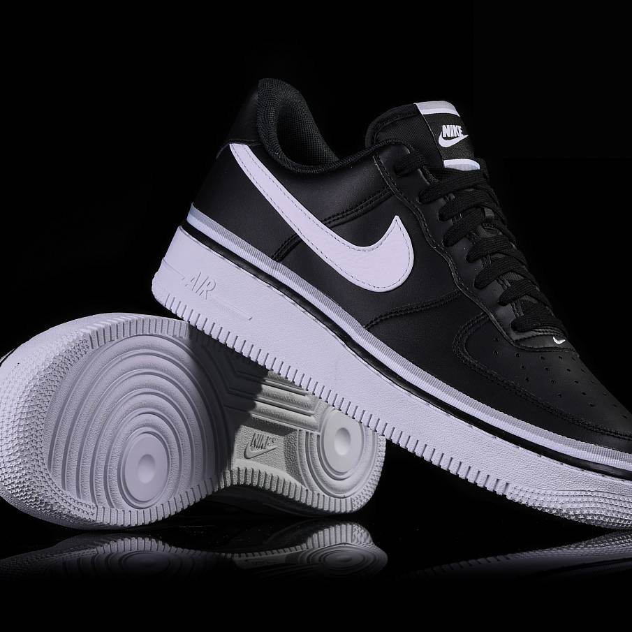 Фото № 3 с приближением к товару «‎Nike Air Force 1 Low Ribbon BlackWhite»