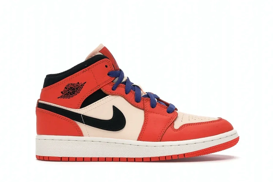 Фото № 1 с приближением к товару «‎Jordan 1 Mid Team Orange Black »