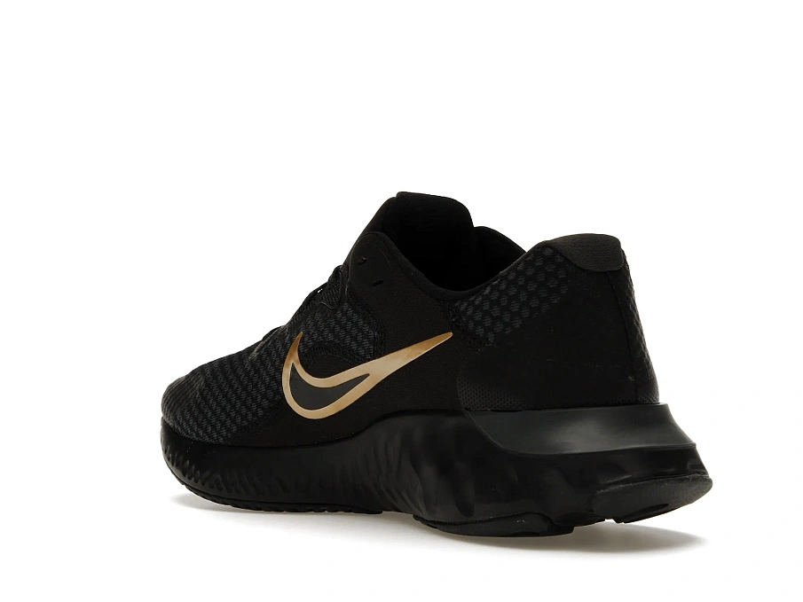 Фото № 5 с приближением к товару «‎Nike Renew Run 2 Black Metallic Gold»