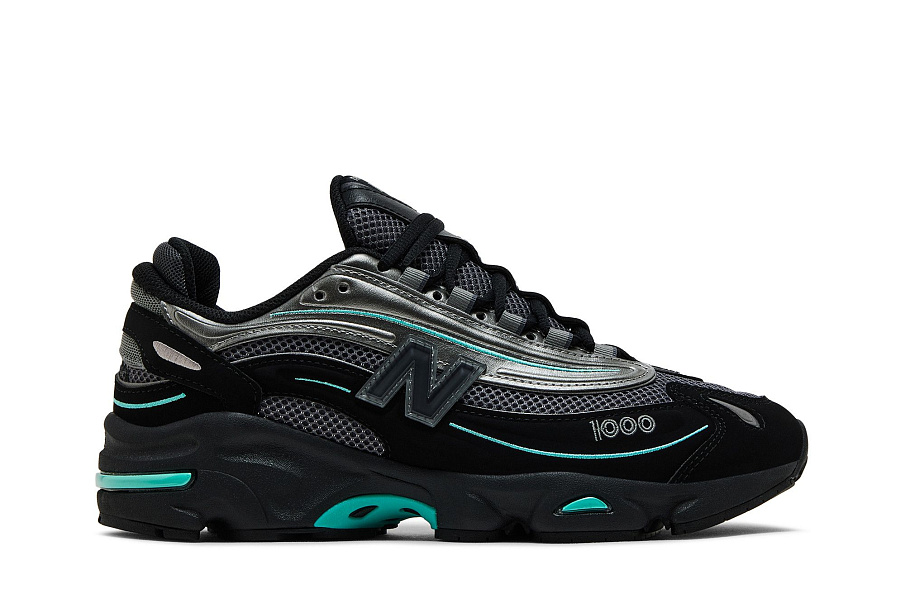 Фото № 2 с приближением к товару «‎New Balance 1000 Black Teal JD Exclusive»