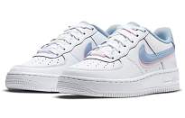Фото № 3 с приближением к товару «‎Nike Air Force 1 (GS) Double Swoosh WhiteBluePink»