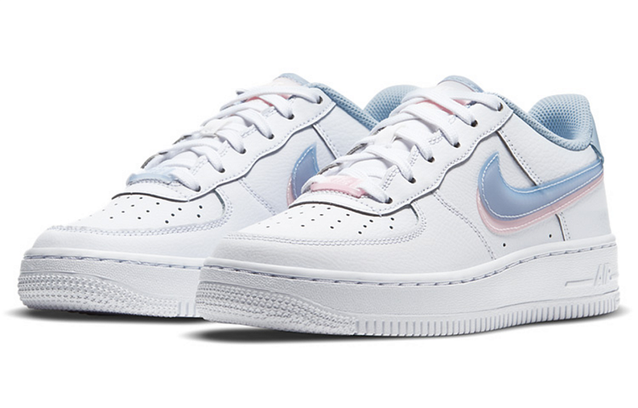 Фото № 3 с приближением к товару «‎Nike Air Force 1 (GS) Double Swoosh WhiteBluePink»