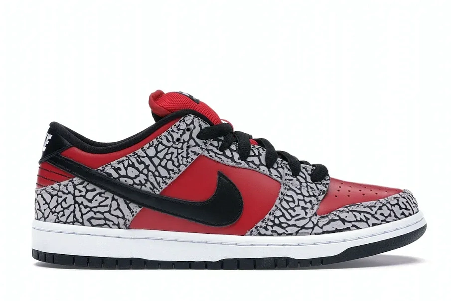 Фото № 1 с приближением к товару «‎Nike SB Dunk Low Supreme Red Cement (2012)»