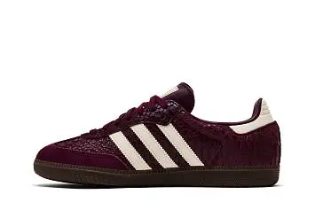 adidas Women's Samba OG Maroon Cream White Gold - 4