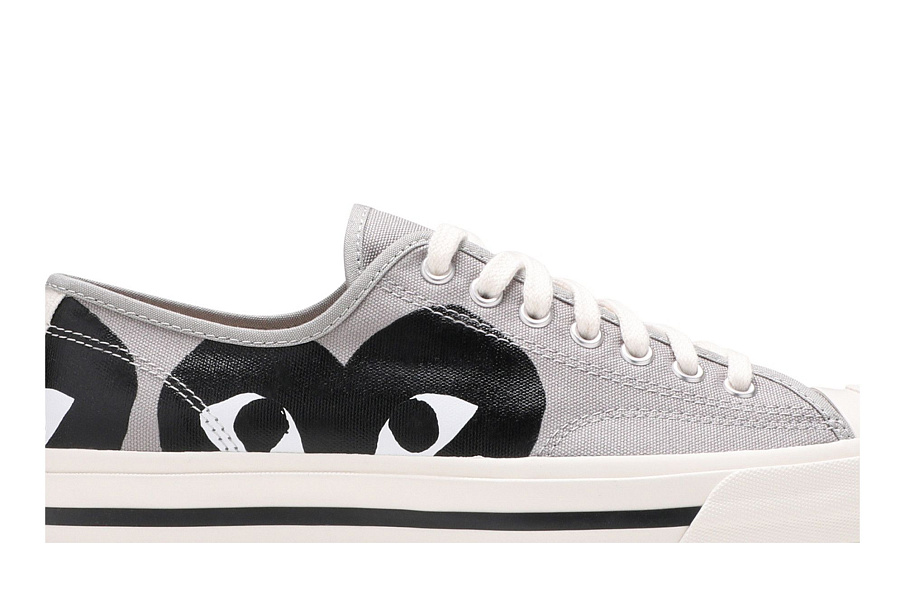 Фото № 3 с приближением к товару «‎Comme des Garçons PLAY x Converse Jack Purcell Drizzle Black»