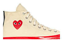 Фото № 3 с приближением к товару «‎Comme des Garçons Play x Converse Chuck 70 High Pristine Red»