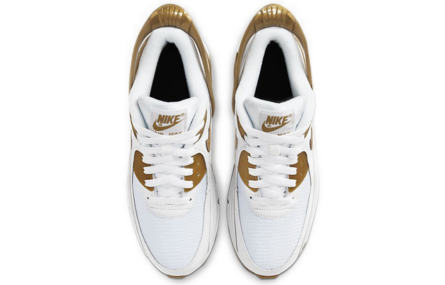 Фото № 4 с приближением к товару «‎Nike Air Max 90 FlyEase GS 'Metallic Gold'»