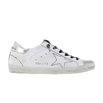 Фото № 1 с приближением к товару «‎Golden Goose Women's Superstar Distressed Low White Silver»