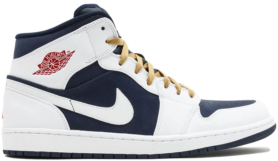Фото № 1 с приближением к товару «‎Jordan 1 Phat Mid Olympic (2012)»