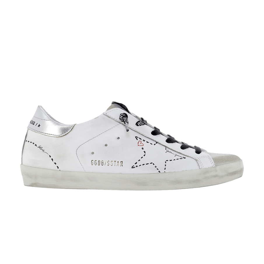 Фото № 1 с приближением к товару «‎Golden Goose Women's Superstar Distressed Low White Silver»