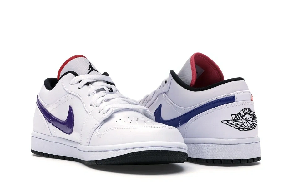 Фото № 6 с приближением к товару «‎Jordan 1 Low White Multi-Color»