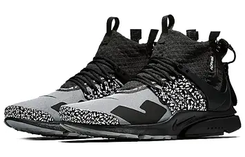 Acronym X Nike Air Presto Mid Sports Casual Shoes Cool Grey - 3