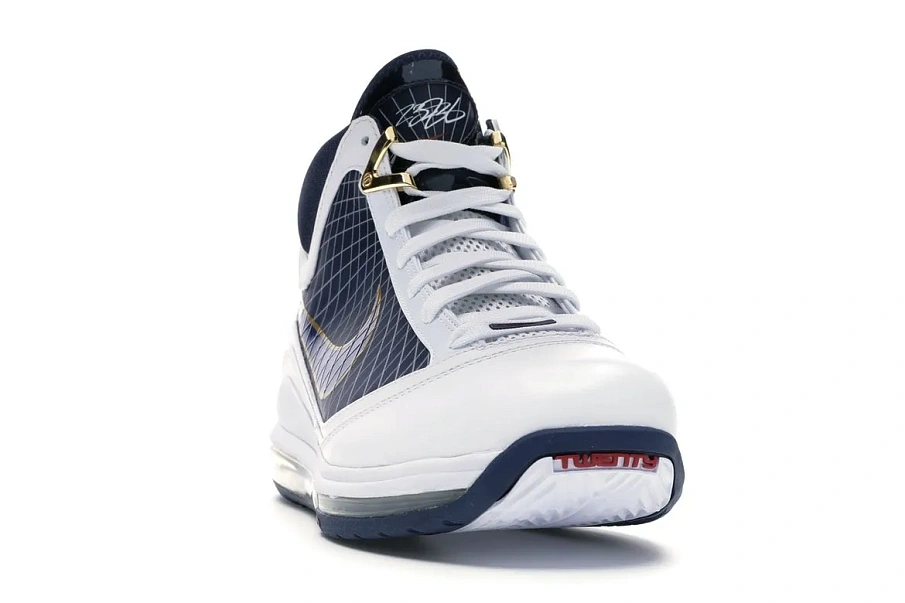 Фото № 3 с приближением к товару «‎Nike LeBron 7 White/Midnight Navy»