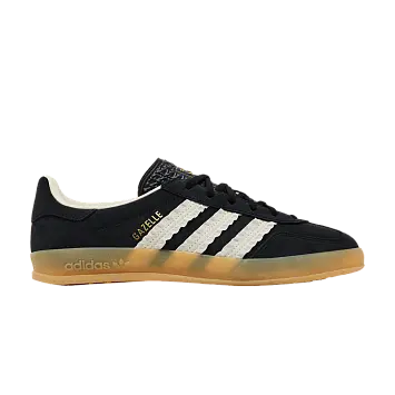 adidas Women's Gazelle Indoor Ruffled Stripes - Black Cream Gum