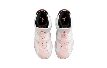 (BP) Air Jordan 6 Retro Little Flex Basketball Shoes BlackWhitePink - 6