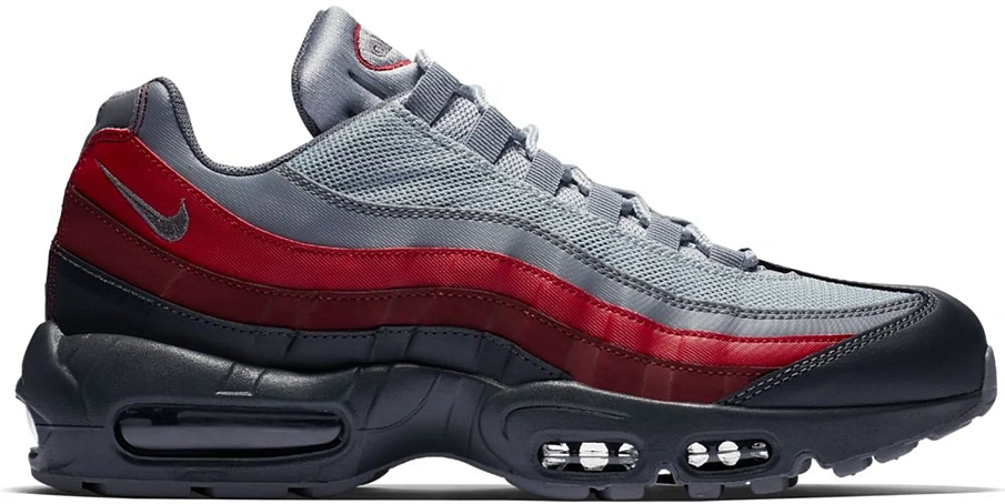 Фото № 1 с приближением к товару «‎Nike Air Max 95 Grey Team Red»