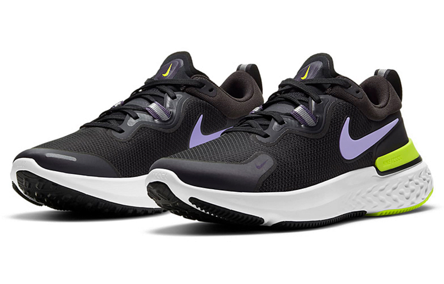 Фото № 3 с приближением к товару «‎Nike Wmns React Miler BlackPurpleGreen»