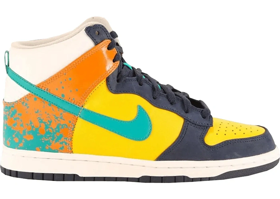 Фото № 1 с приближением к товару «‎Nike Dunk High Varsity Maize Radiant Emerald»
