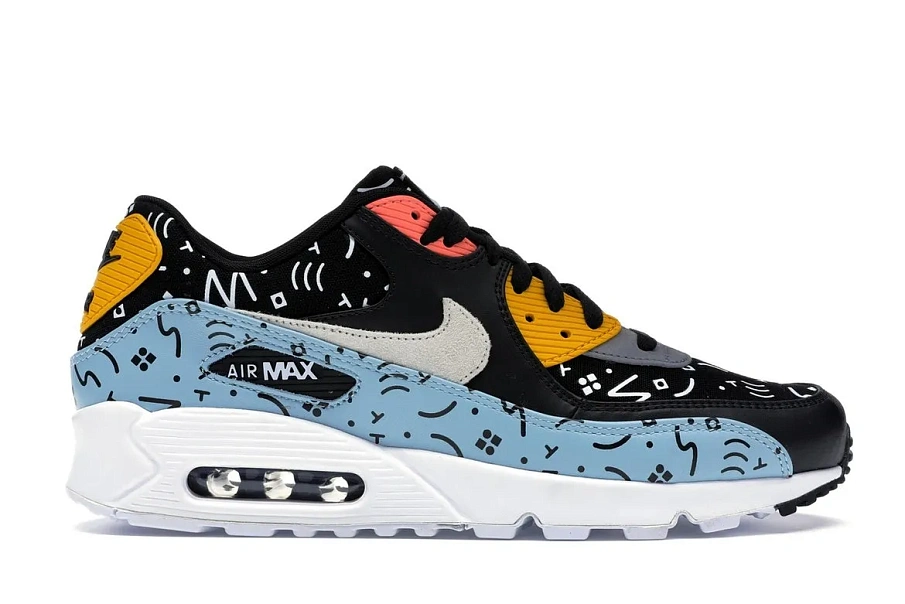Фото № 1 с приближением к товару «‎Nike Air Max 90 Random Scribbles»