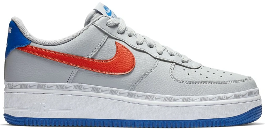 Фото № 1 с приближением к товару «‎Nike Air Force 1 Low Overbranding Grey Blue Red»