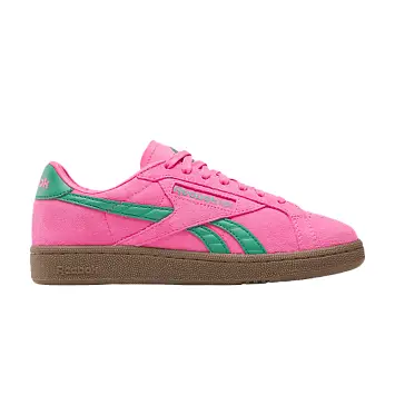 Reebok Women's Club C Grounds UK Atomic Pink Upgrade Green - 1