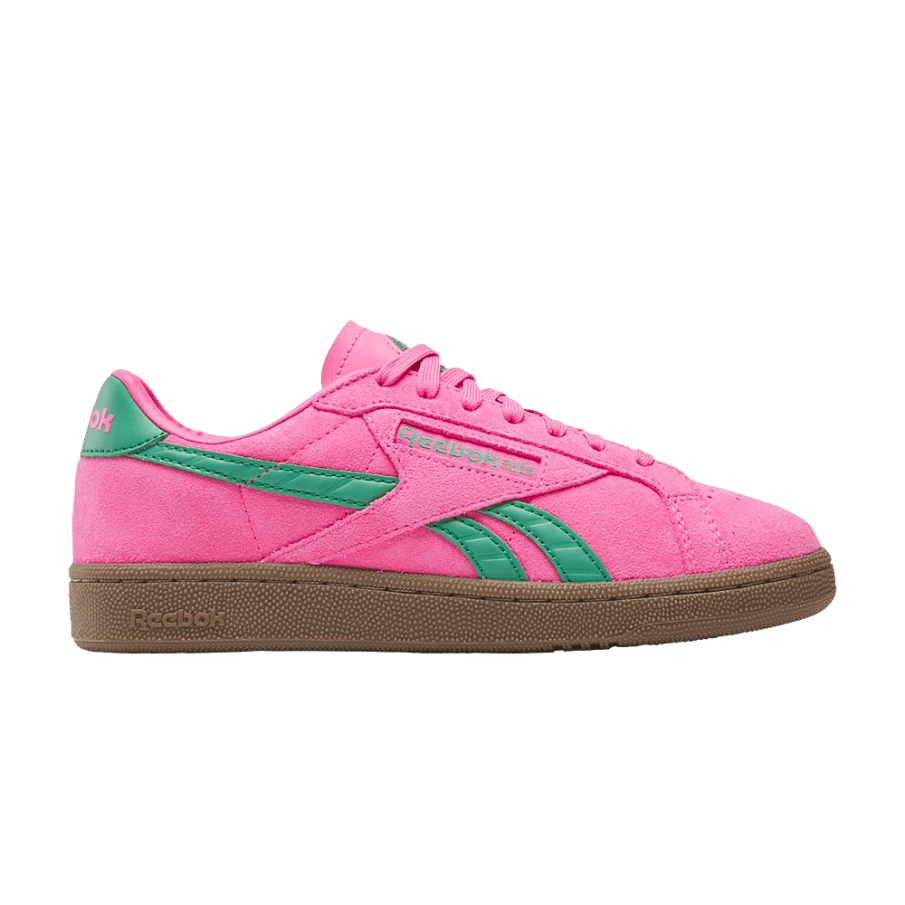 Фото № 1 с приближением к товару «‎Reebok Women's Club C Grounds UK Atomic Pink Upgrade Green»