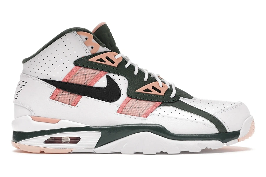 Фото № 1 с приближением к товару «‎Nike Air Trainer SC High White Pink Green»