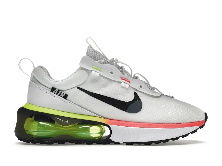Фото № 1 с приближением к товару «‎Nike Air Max 2021 White Bright Crimson Volt Blue Crystal»
