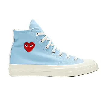 Comme des Garçons PLAY x Converse Chuck 70 High Bright Blue - 1