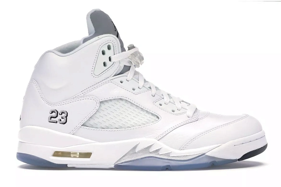 Фото № 1 с приближением к товару «‎Jordan 5 Retro Metallic White (2015)»